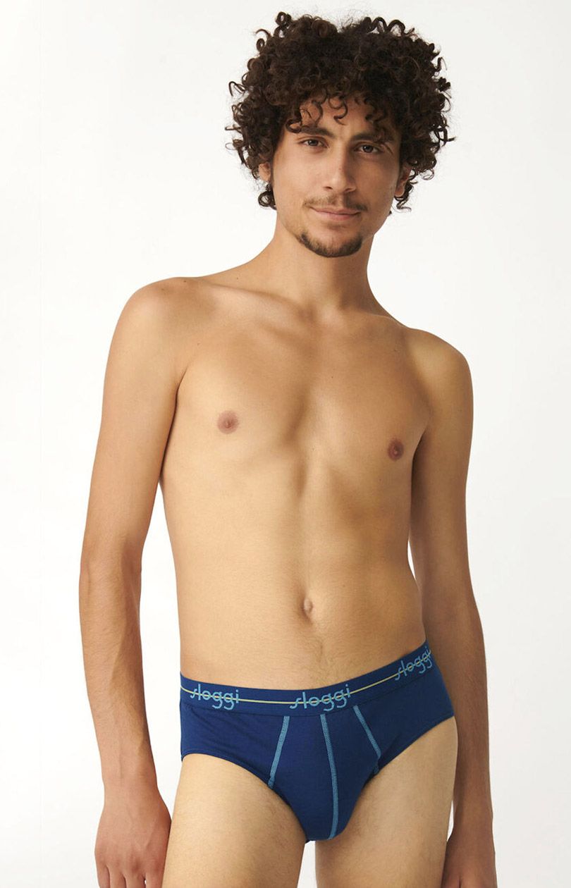 Sloggi Men Start Midi C2P dwupak 10206949 box slipy, Kolor multicolour, Rozmiar 4, Sloggi - Intymna