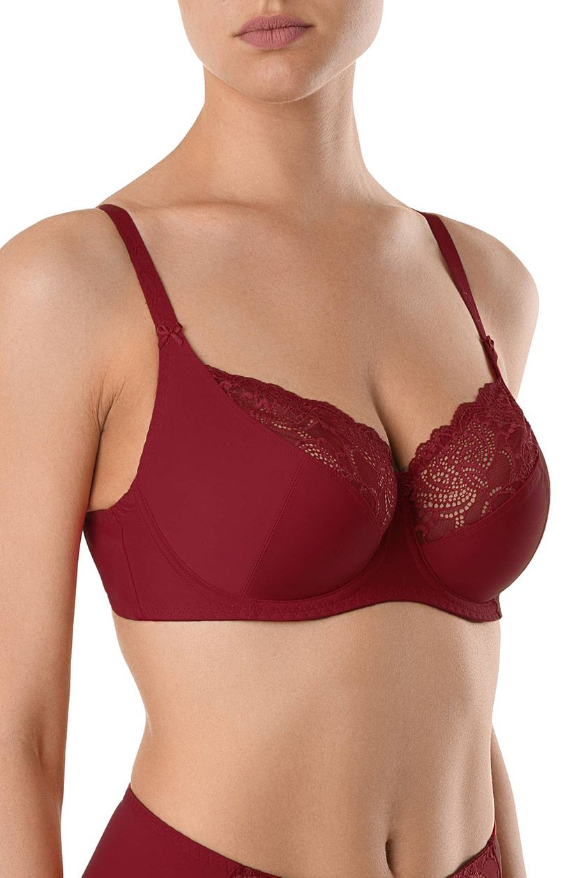 City style RB0007 biustonosz soft, Kolor bordowy, Rozmiar 75D, Conte - Intymna