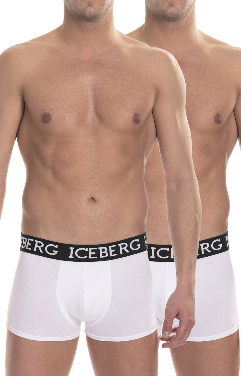 Bokserki męskie ICE1UTR01B-Trunk 2-pack, Kolor biały, Rozmiar M, ICEBERG - Intymna