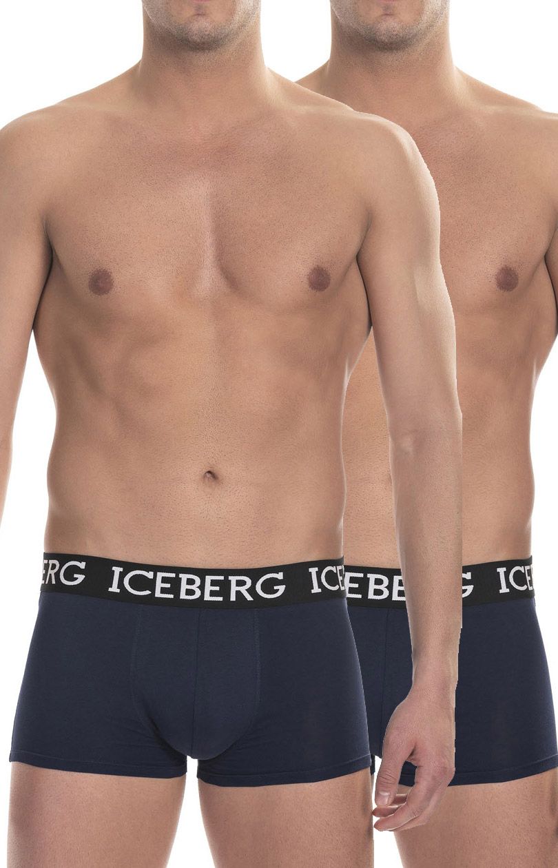 Bokserki męskie ICE1UTR01B-Trunk 2-pack, Kolor granatowy, Rozmiar M, ICEBERG - Intymna
