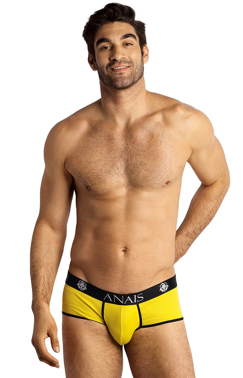 Tokio żółte slipy hipstery męskie brief, Kolor żółty, Rozmiar M, Anais - Intymna