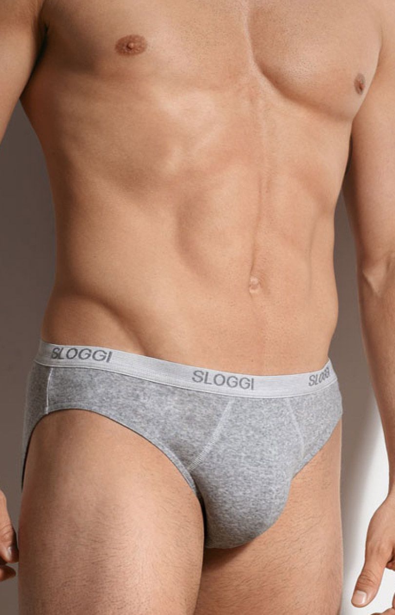 Sloggi Men Basic Mini slipy 10004711, Kolor szary, Rozmiar M, Sloggi - Intymna