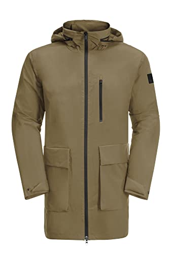 Jack Wolfskin Norden Port Parka płaszcz szary oliwkowy XL