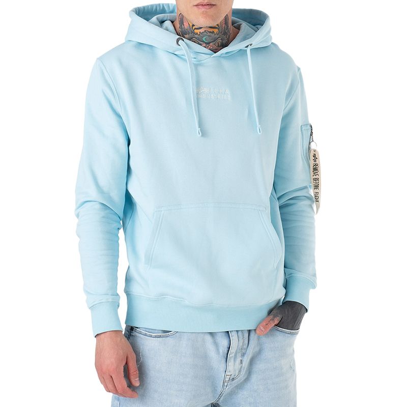 Bluza Alpha Industries Organics EMB Hoody 118350648 - niebieska