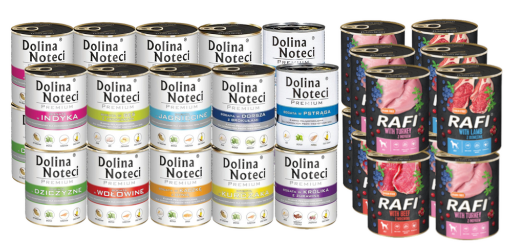 Dolina Noteci Premium + Rafi Mix smaków 30x800g