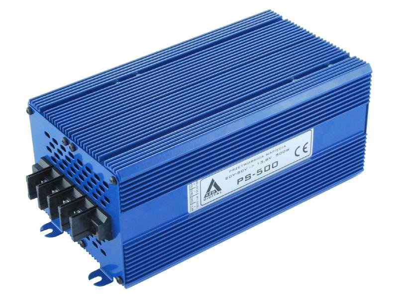 Azo Digital Przetwornica napięcia 30÷80 VDC / 13.8 VDC PS-500-12V 500W IZOLACJA GALWANICZNA (4PRZ8012PS500)