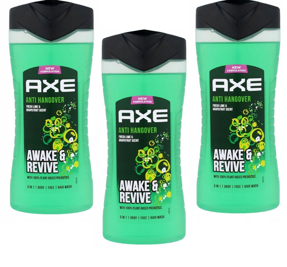 Axe, Anti Hangover, Żel pod prysznic, 3x400ml
