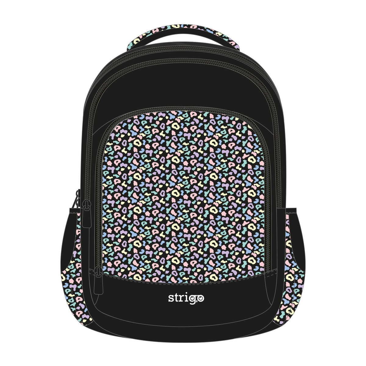Plecak szkolny STRIGO Misty Czarny Pastel