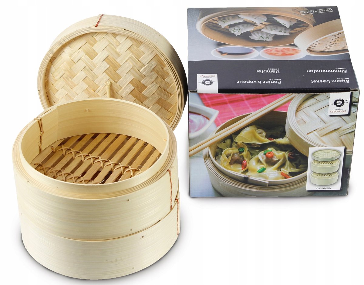 Bambusowy parownik parowar do gotowania na parze DIM SUM