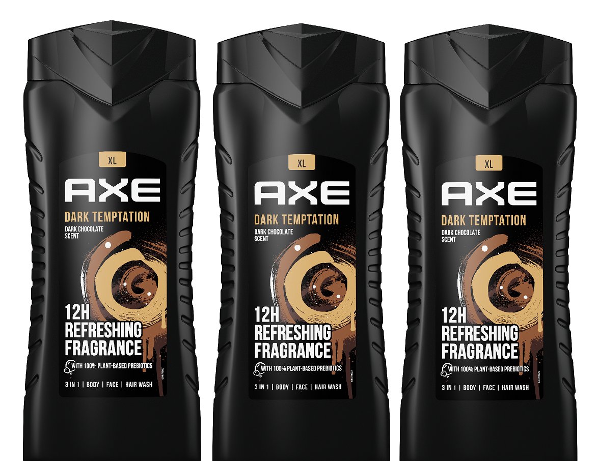 Axe, Dark Temptation, Żel pod prysznic, 3x400 ml