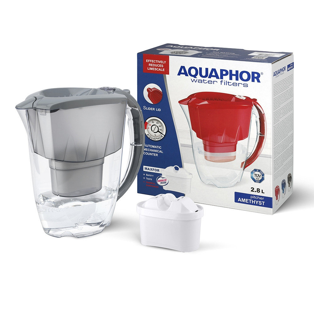 Dzbanek 2,8l Amethyst Z Wkładem Filtrującym B100-25 Maxfor Szary