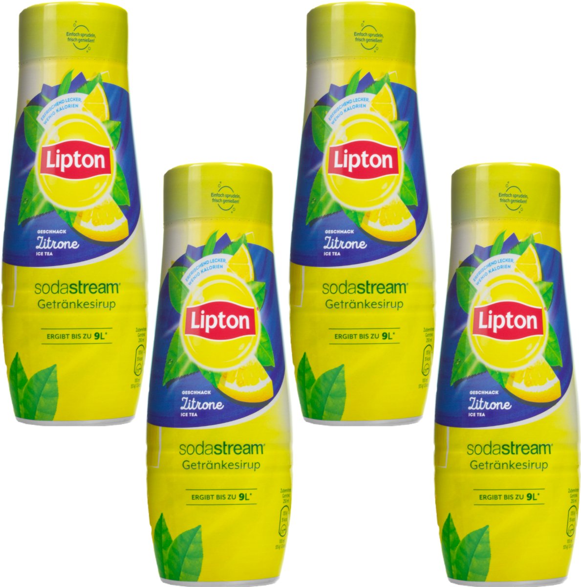 4x Syrop do SodaStream Lipton Ice Tea Cytryna 440 ml