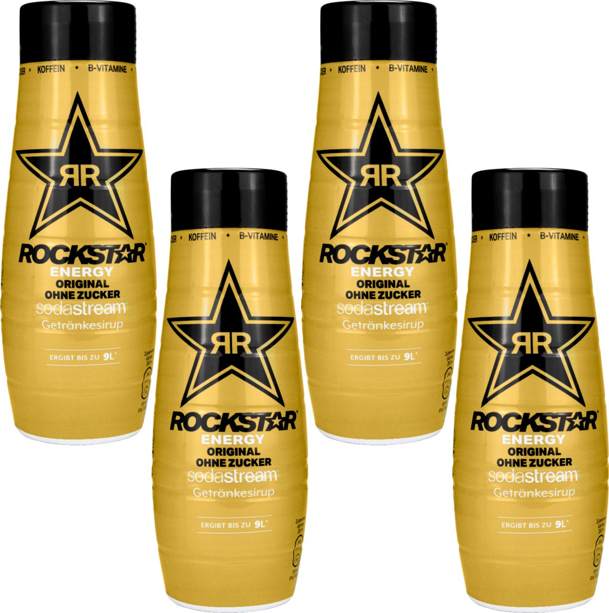 4x Syrop SodaStream Rockstar Original Zero 440ML