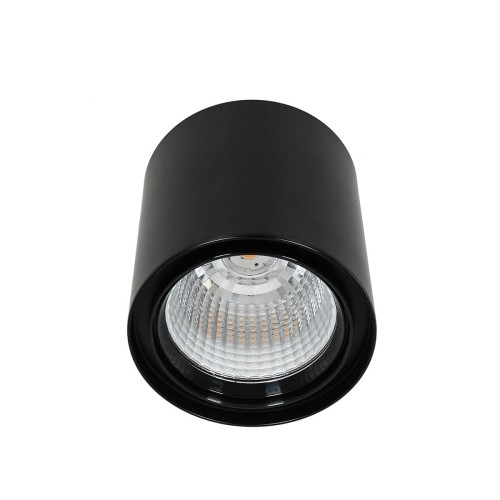 Italux Downlight LAMPA sufitowa LUNA WG-706R/BK-WW/70 metalowa OPRAWA spot LED 40W 3000K tuba czarna WG-706R/BK-WW/70
