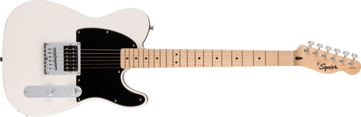Squier Sonic Esquire H Maple Fingerboard Black Pickguard Arctic White