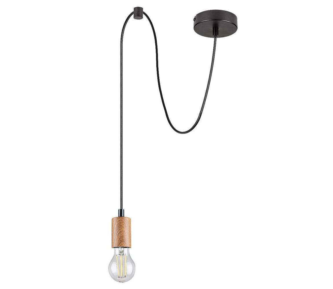 Rabalux 72071 - Żyrandol na lince DOLLIEN 1xE27/60W/230V buk