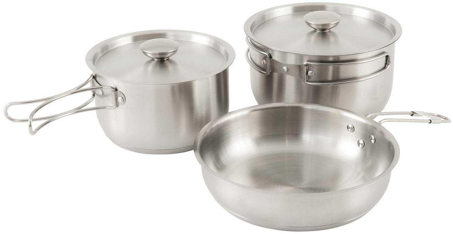 Zestaw garnków Outwell Supper Set M - silver