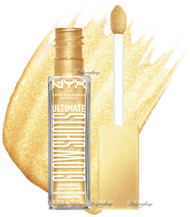 NYX Professional Makeup - ULTIMATE - GLOW SHOTS - Liquid Eyeshadow - Płynny cień do powiek - 7,5 ml - 07 LEMON SLAYED