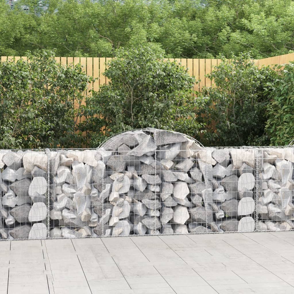 VIDAXL Kosze gabionowe, 50 szt, 200x50x80/100 cm, galwanizowane żelazo
