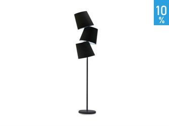 Azzardo Lampa podłogowa SVEA black by FL-10047 BK