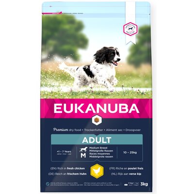 Karma Dla Psa Eukanuba Adult Medium Breed Kurczak 3Kg