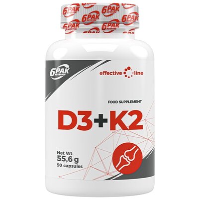 Witaminy 6PAK D3+K2 90 kapsułek 90 kaps.