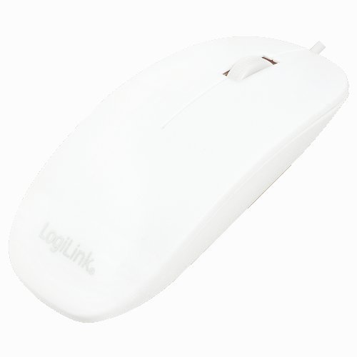 LogiLink mysz optyczna w płaskiej konstrukcji (1000DPI) Biały