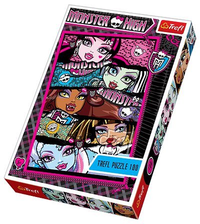 Trefl, puzzle, Monster High, Upiorne studentki, 100 el.