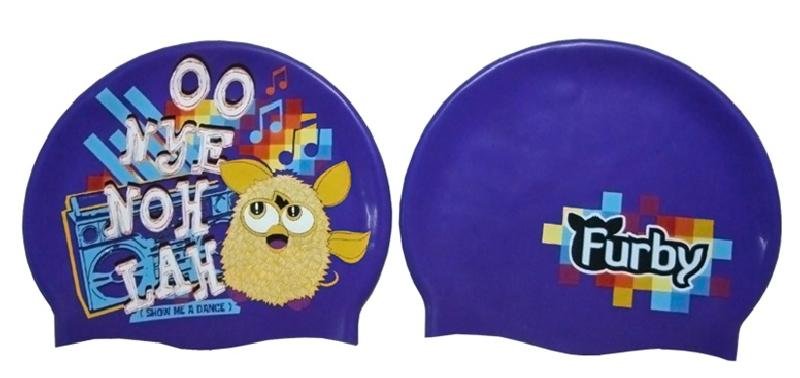 Vision One Furby Czepek pływacki, fioletowy