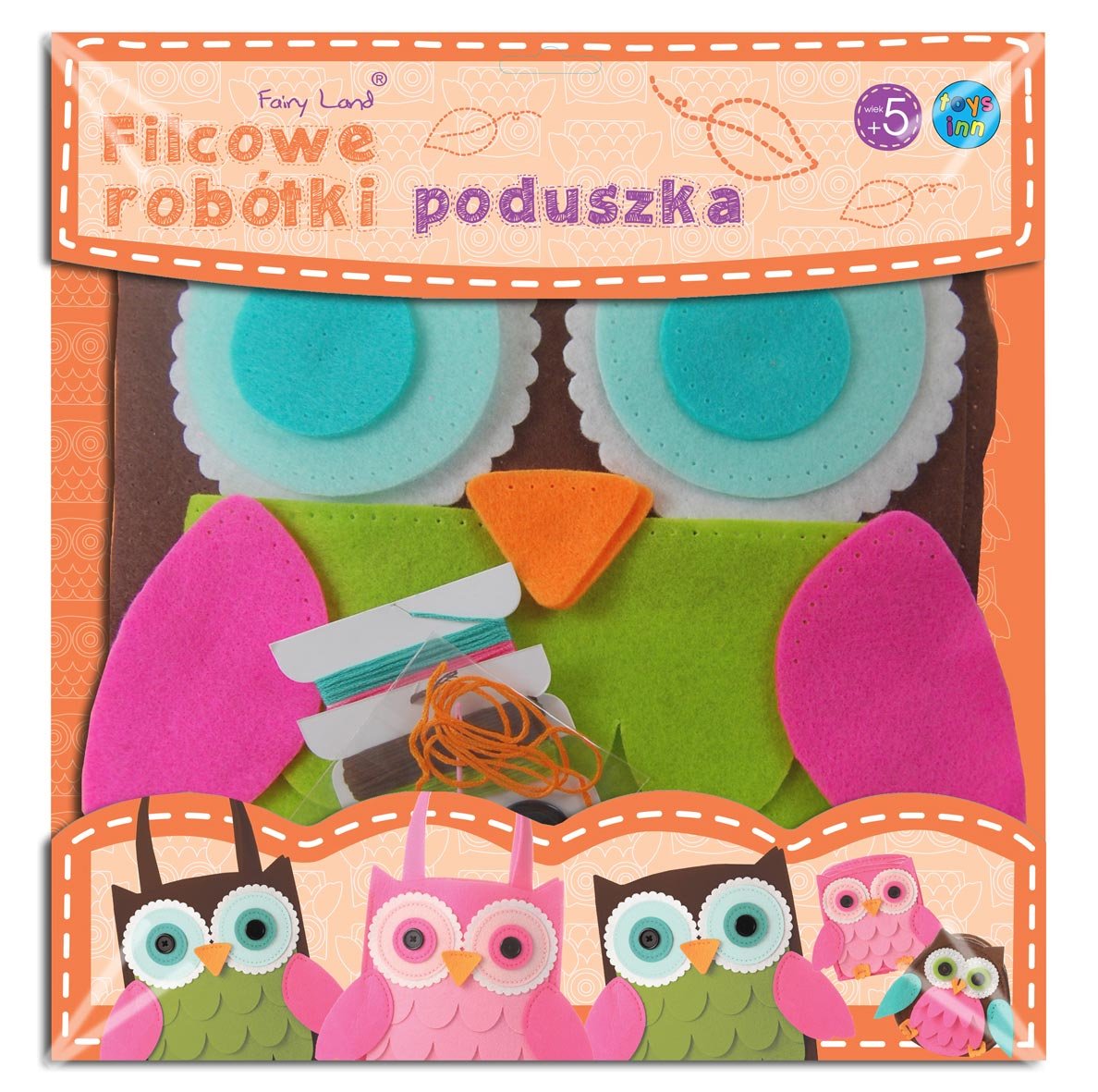 Stnux Poduszka sowa brązowa JISNXZ0DE028908