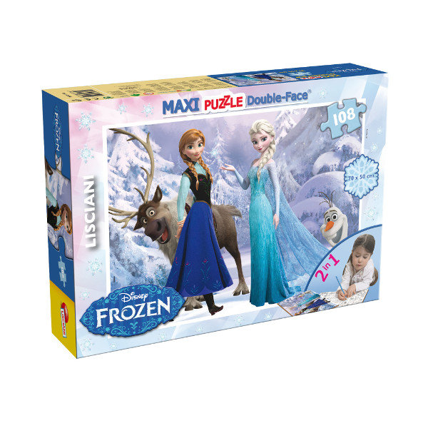 Lisciani Puzzle dwustronne Maxi 108 Frozen
