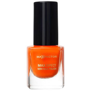 Max Factor Max Colour Effects, mini lakier do paznokci 25 Bright Orange, 5 ml