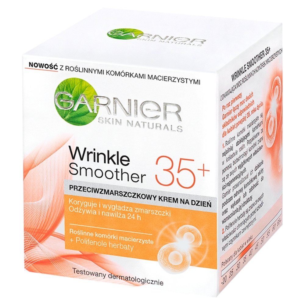 Garnier Wrinkle Smoother 35+ Skin Naturals Krem Przeciwzmarszczkowy Na Dzień 50ml