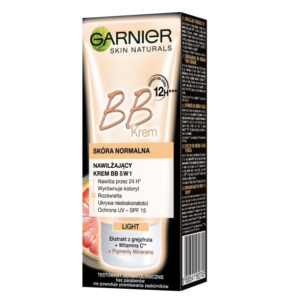 Garnier Miracle Skin Perfector krem BB przeciw zmarszczkom Light Skin 5in1 Anti-aging Moisturizer 50 ml