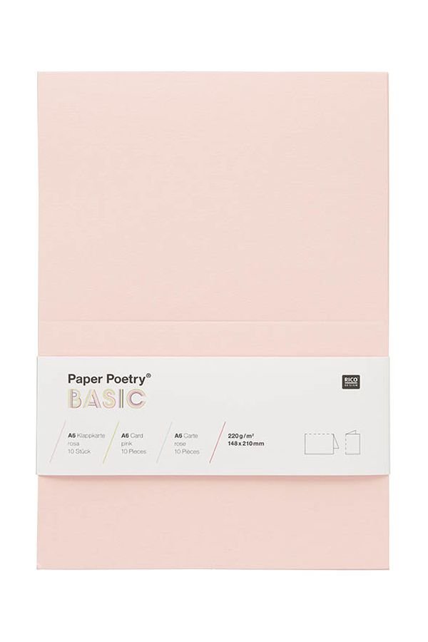 Rico Design GmbG & Co. KG Rico Design, kartki do scrapbookingu, A6, 10 sztuk, różowy