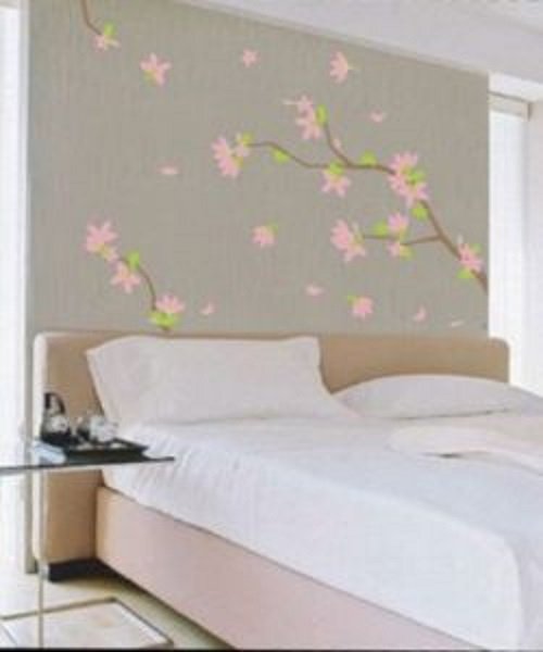 Kemiś Naklejka dekoracyjna na ścianę, Wiosenne drzewo, 210x205 cm