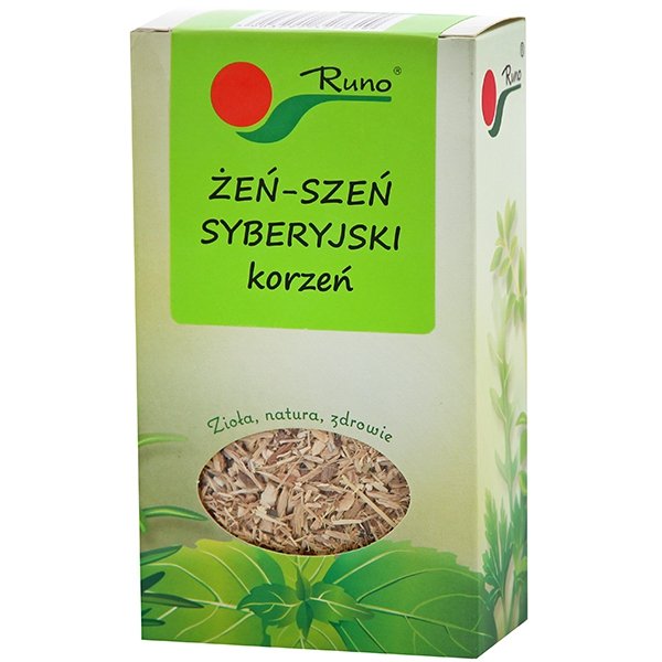 Runo Żeń-szeń syberyjski korzeń w kartoniku, 50 g