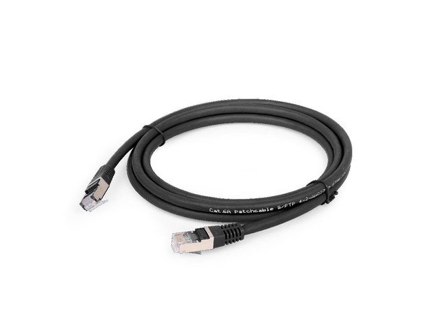 Impakt PATCHCORD KAT.6A 1M BLACK LSZH GEMBIRD