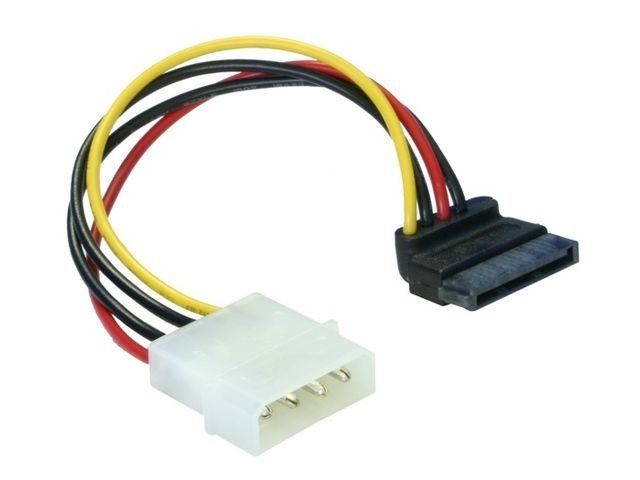 Delock kabel do dysków Serial ATA zasilający 0,15M KĄTOWY (60101)