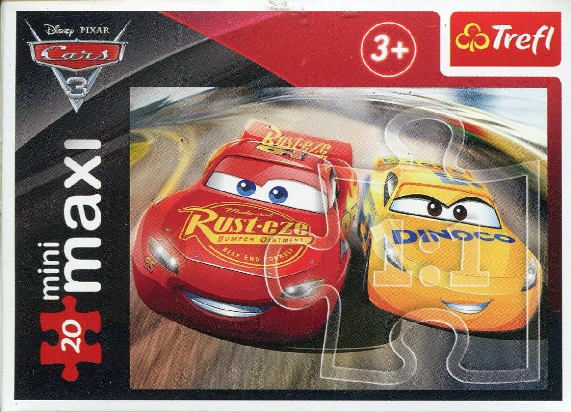 Trefl, Auta, puzzle mini maxi Pierwszy na mecie, 20 el.