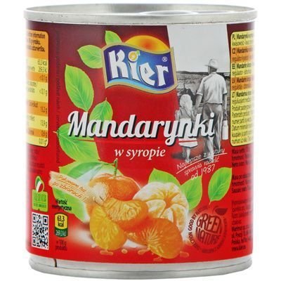 Kier Mandarynki w Lekkim Syropie 175g - Kier