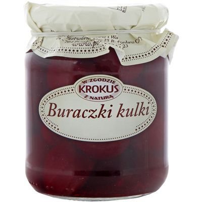 Krokus Buraki Buraczki Kulki Marynata 470g - Krokus smaknatury-KROBURKULKI50