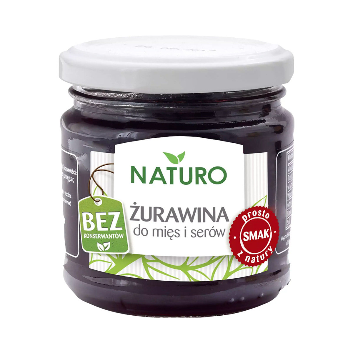 Naturo Żurawina do mięs i serów 220 g