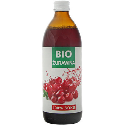 NaturAvena Sok z żurawiny 100% bez dodatku cukru BIO 500ml -