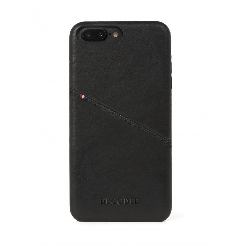 Decoded Etui skórzane Czarne - Leather Back Cover for iPhone 7 Plus / 6S Plus D6IPO7PLBC3BK
