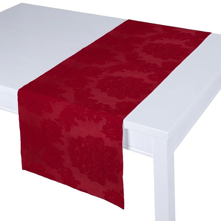 Dekoria pl Bieżnik prostokątny bordowy 40 × 130 cm Damasco 410-613-13