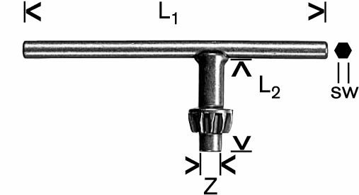 Bosch Klucz do zębatych uchwytów wiertarskich D 1607950045