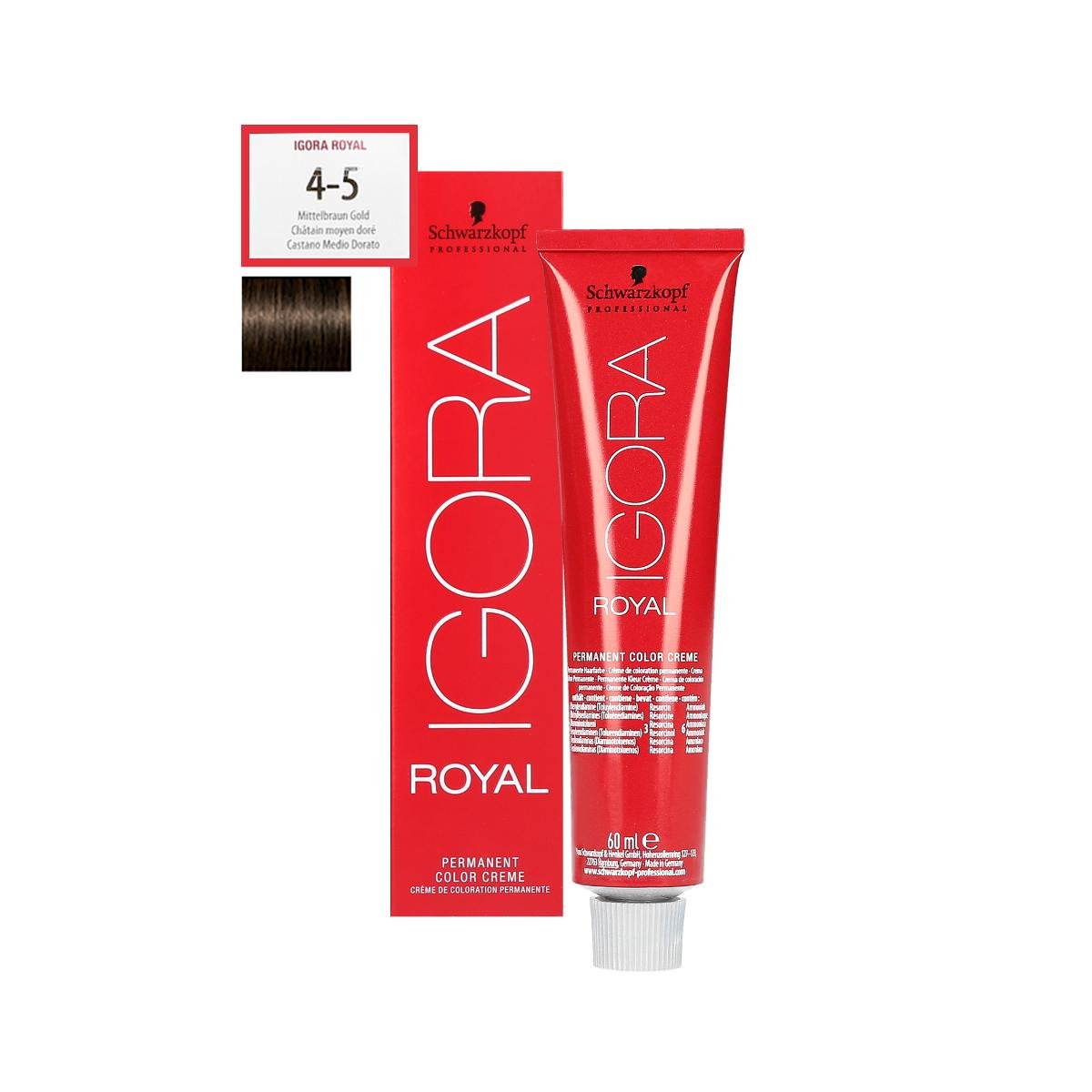 Schwarzkopf Professional Professional, Igora Royal, farba do włosów 4-5, 60 ml