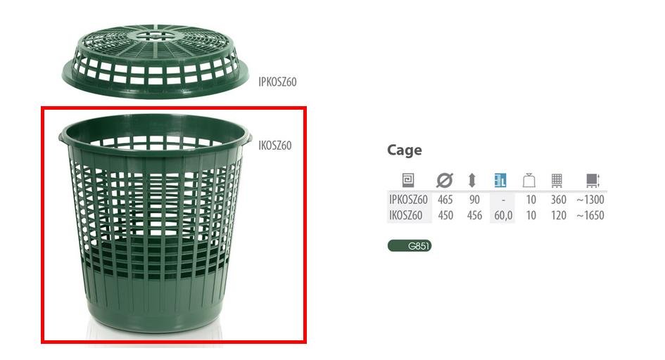 Prosperplast Kosz cage, 60 l