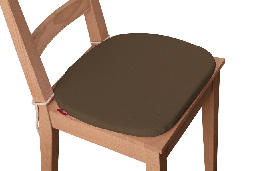 Dekoria Siedzisko Bartek na krzesło Mocca brąz) 40 × 37 × 2,5 cm Cotton Panama 220-702-02